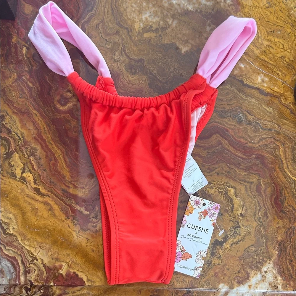 Cupshe Bold Red and Pink Bikini - Picture 3 of 7
